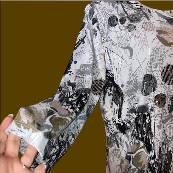 Allison Daley Stretchy Sequins top M - Picture 4 of 12